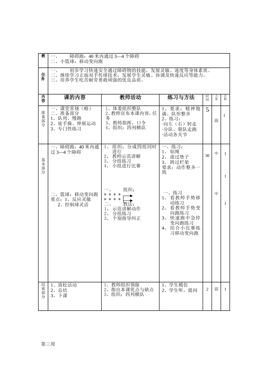高二第二学期体育教案.doc_第3页