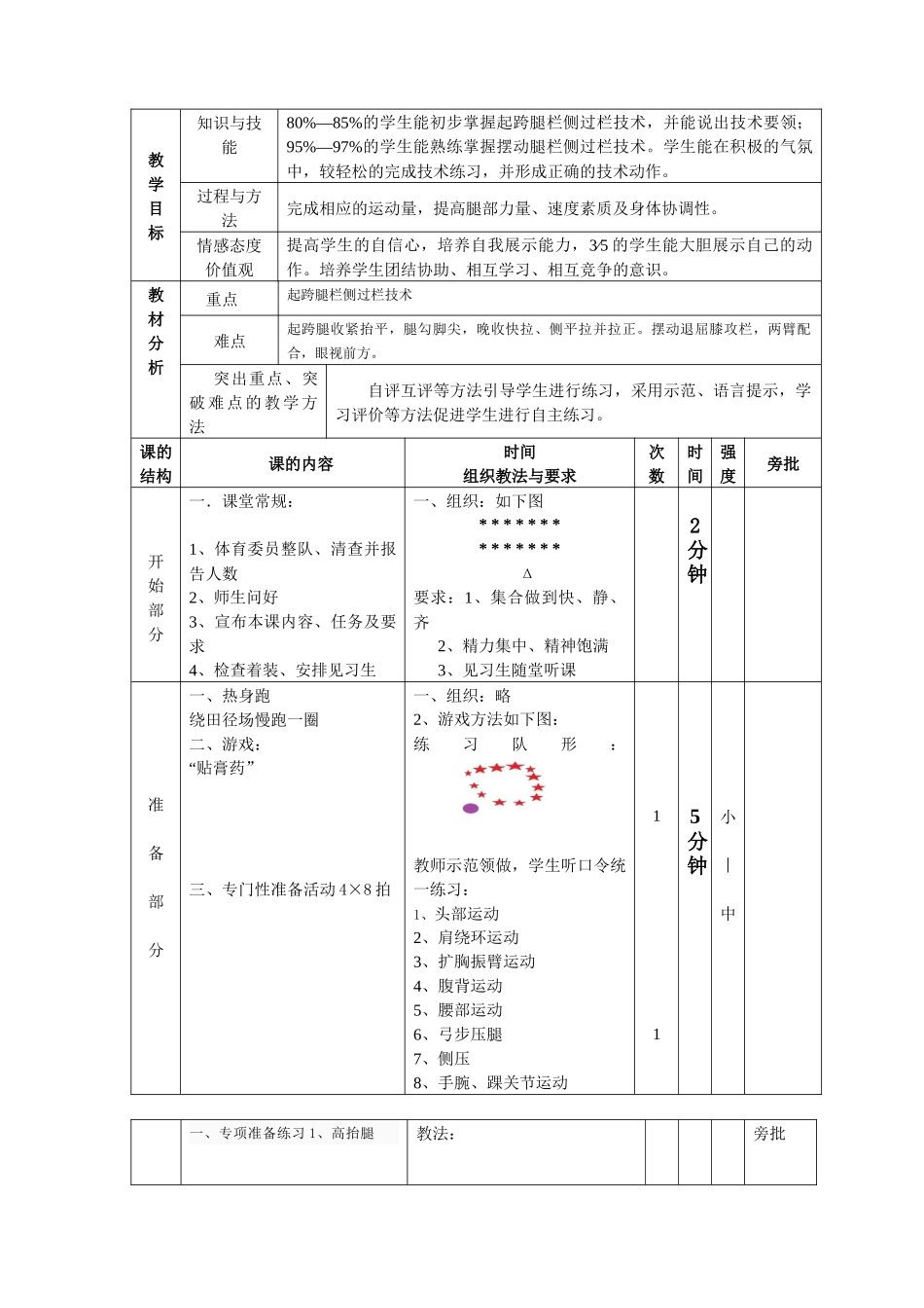 高三第一学期10月体育与健康课教案 ).docx_第3页