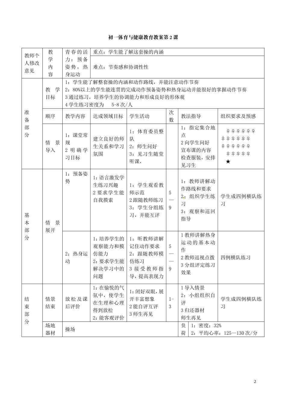 七年级体育下册全册教案.doc（65页）_第2页