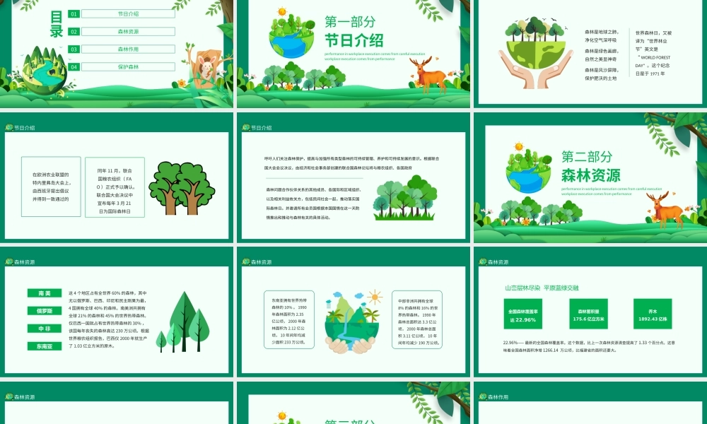 世界森林日保护森林-珍爱地球建设森林保护环境携手共创PPT课件（带内容）.ppt