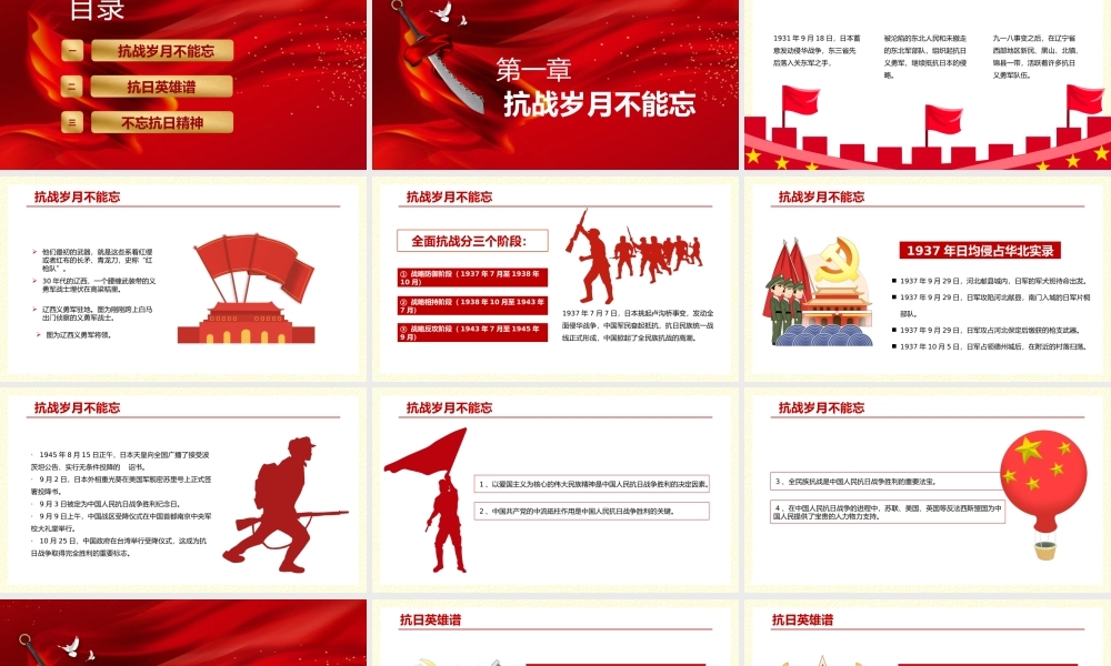 党课课件：抗战胜利75周年纪念.pptx