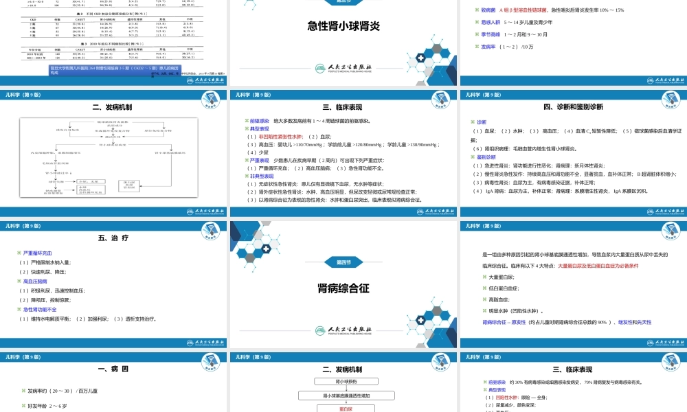 第十二章 泌尿系统疾病 第一节-第六节.pptx