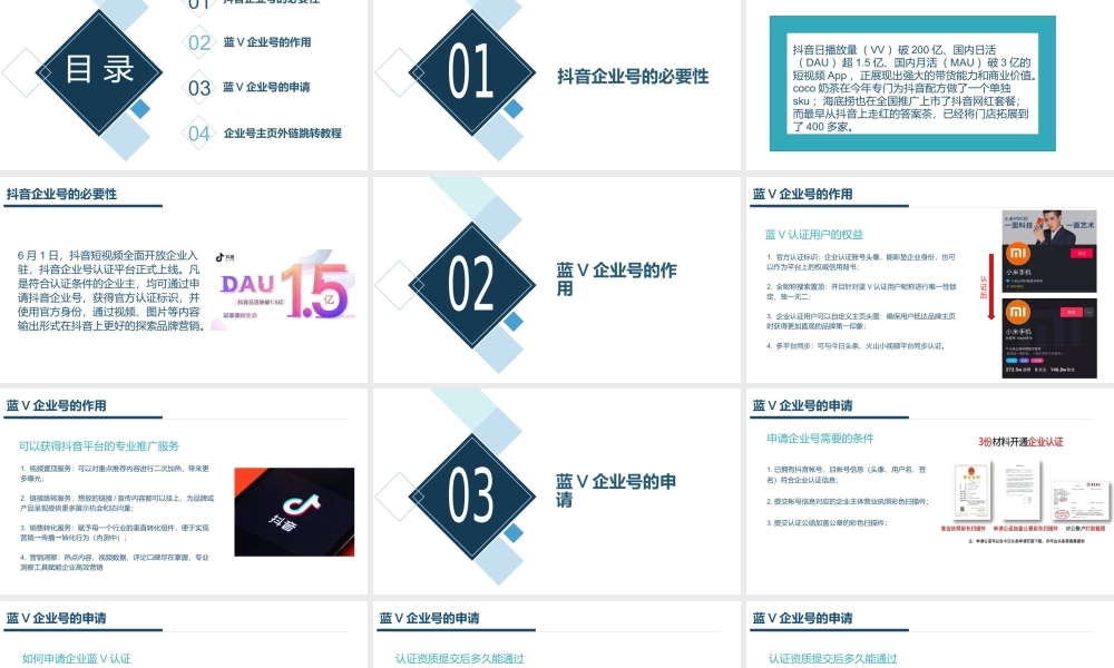抖音运营企业号推广.pptx