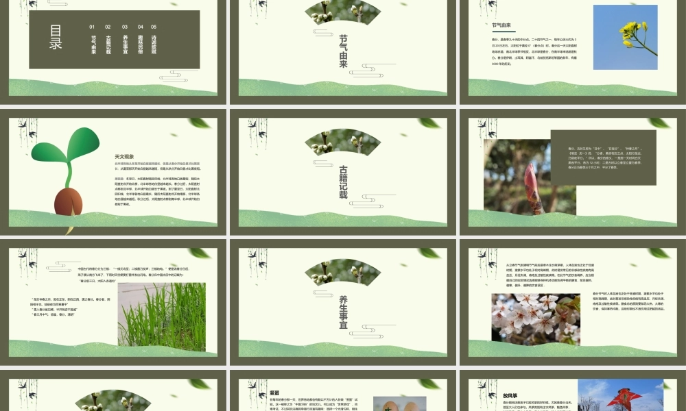 中国传统二十四节气之春分节气介绍ppt课件（带内容）.ppt