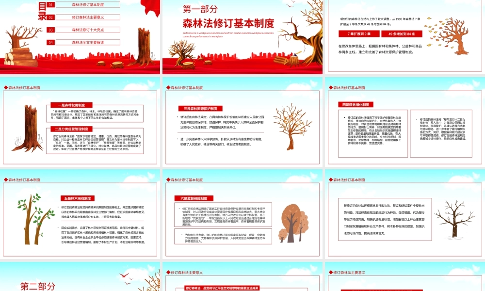 学习《中华人民共和国森林法》严格依法采伐手续禁止乱砍滥伐林木PPT课件（带内容）.ppt
