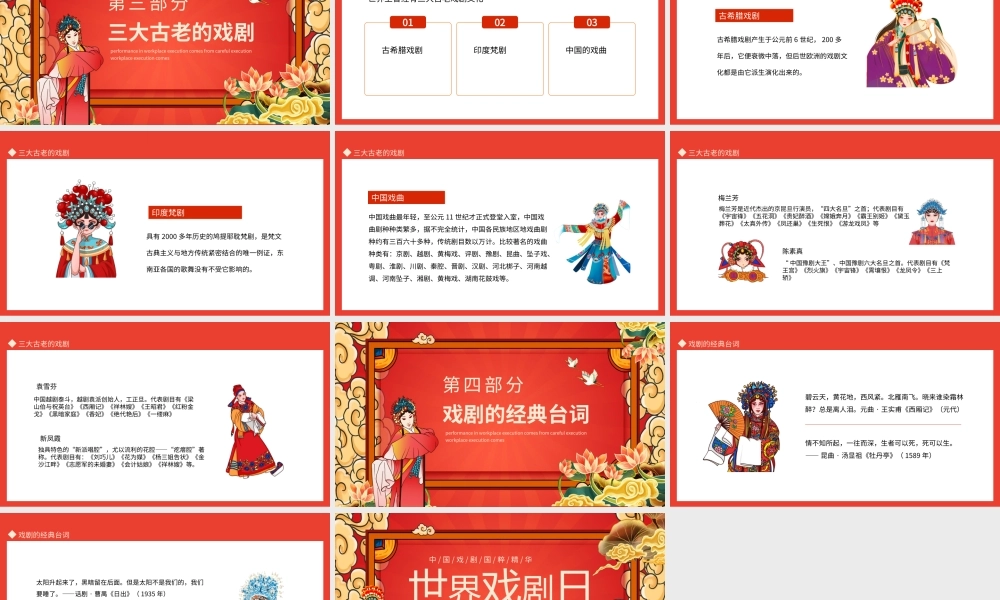 世界戏剧日彰显传统艺术文化之美PPT课件（带内容）.pptx
