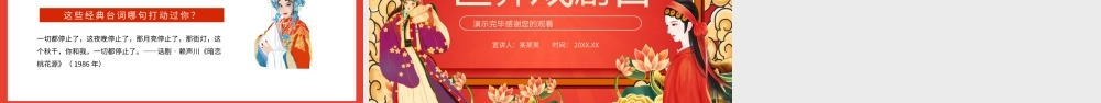 世界戏剧日彰显传统艺术文化之美PPT课件（带内容）.pptx