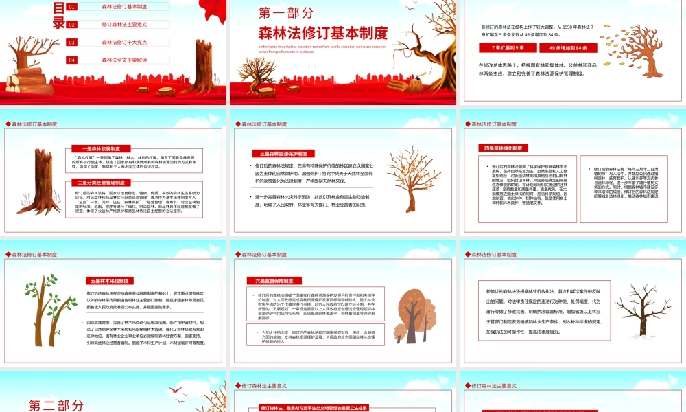 学习《中华人民共和国森林法》严格依法采伐手续禁止乱砍滥伐林木PPT课件（带内容）.pptx
