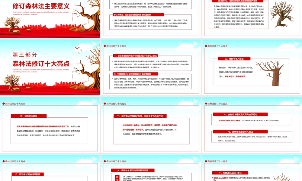学习《中华人民共和国森林法》严格依法采伐手续禁止乱砍滥伐林木PPT课件（带内容）.pptx