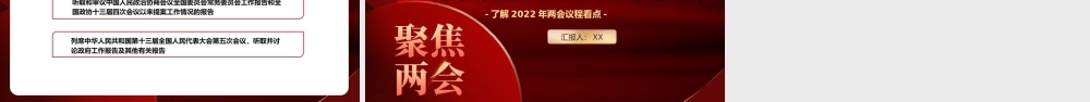 红色聚焦2022两会PPT模板.pptx