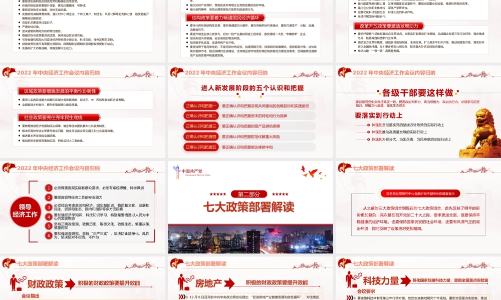 20220131经济工作会议解读模板（PPT）.pptx