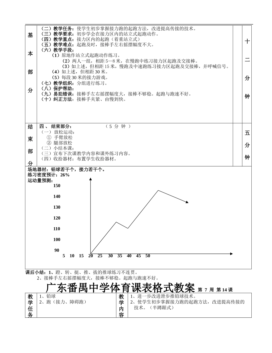 铅球接力第1—6课表格式教案.doc_第2页
