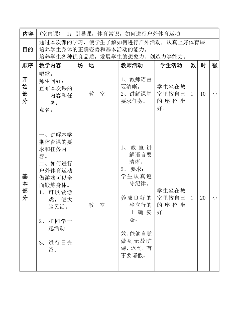 小学四年级下册体育教案(1).doc_第2页