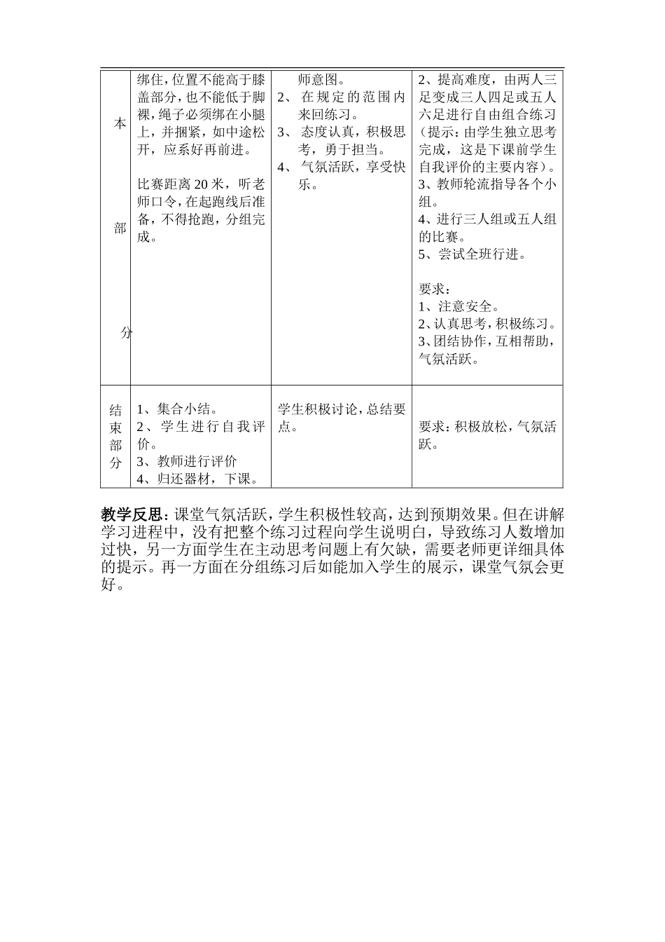 高二年级体育与健康课教案.doc_第2页
