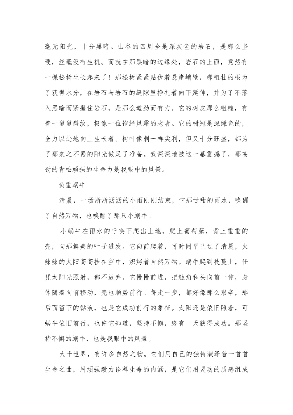 2020年广东中考语文模拟卷题型汇编之写作专题部编人教版九年级下册.docx_第2页