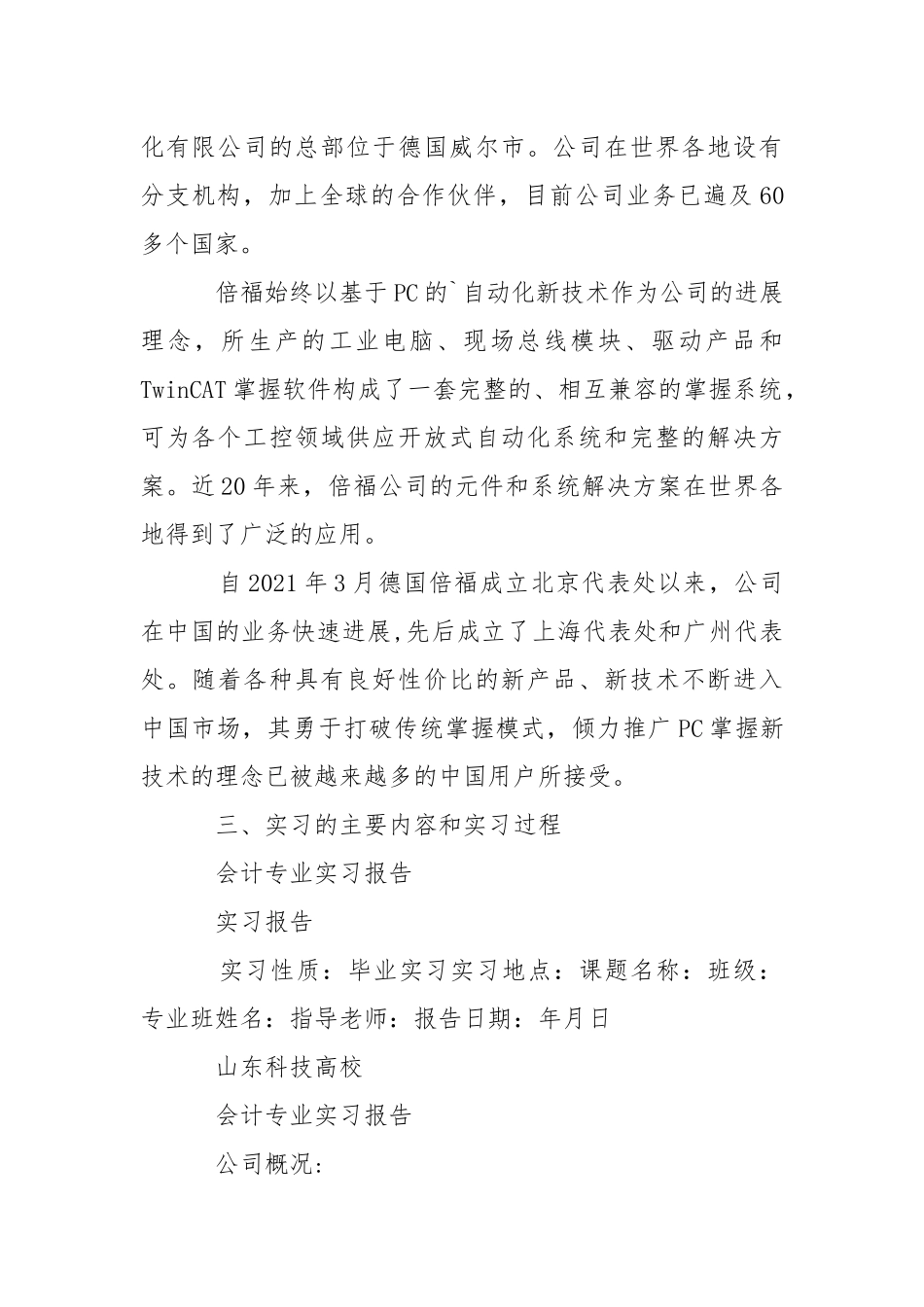 会计专业大四实习报告.docx_第2页