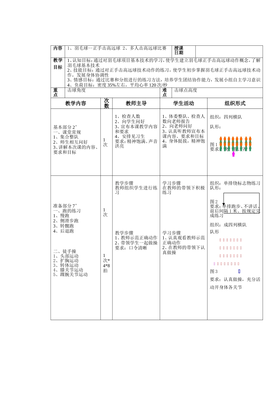 高二体育羽毛球教案.doc_第2页