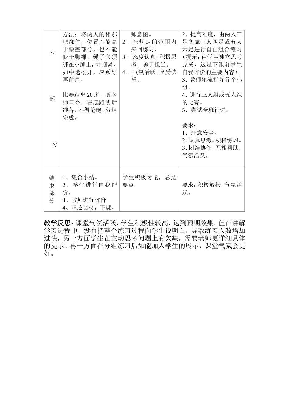 高二年级体育与健康课教案.doc_第2页