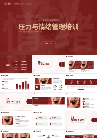 企业员工心态调节情绪压力管理培训PPT模板.pptx