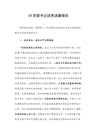 党委书记述责述廉报告.docx