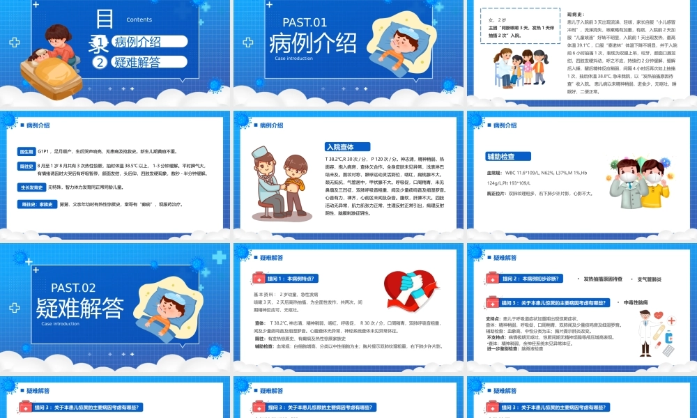 小儿惊厥病例分析医疗常识宣传教育PPT课件（带内容）.pptx