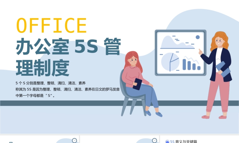 简约插画风公司企业5S管理制度知识培训PPT课件（带内容）.pptx