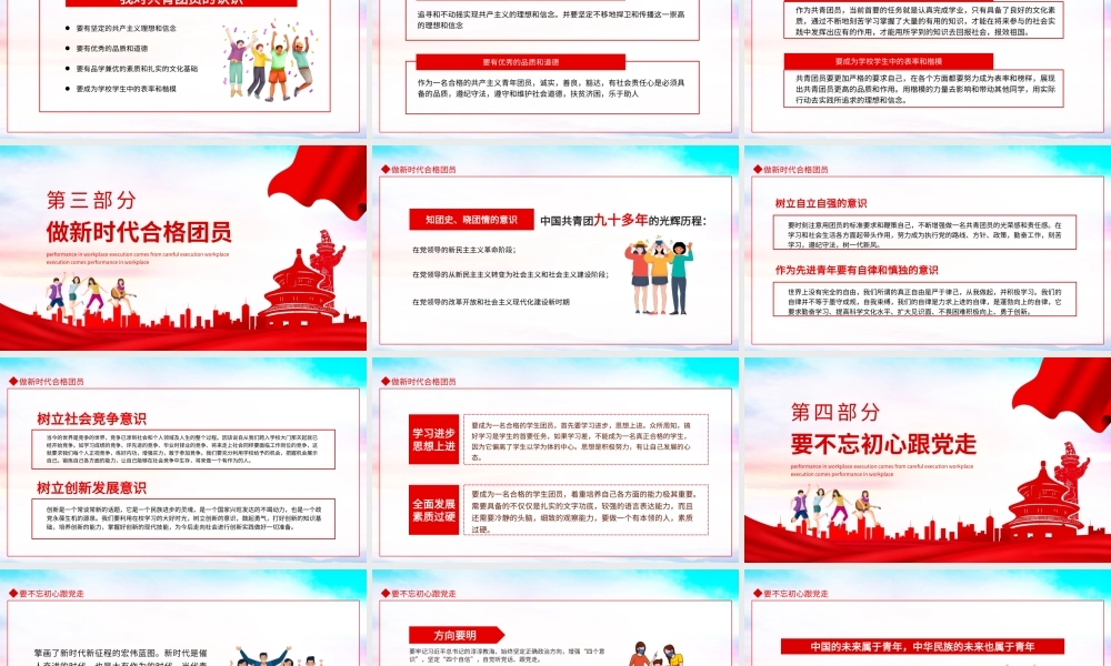 纪念五四运动100周年弘扬五四精神学团史做合格团员动态PPT.pptx
