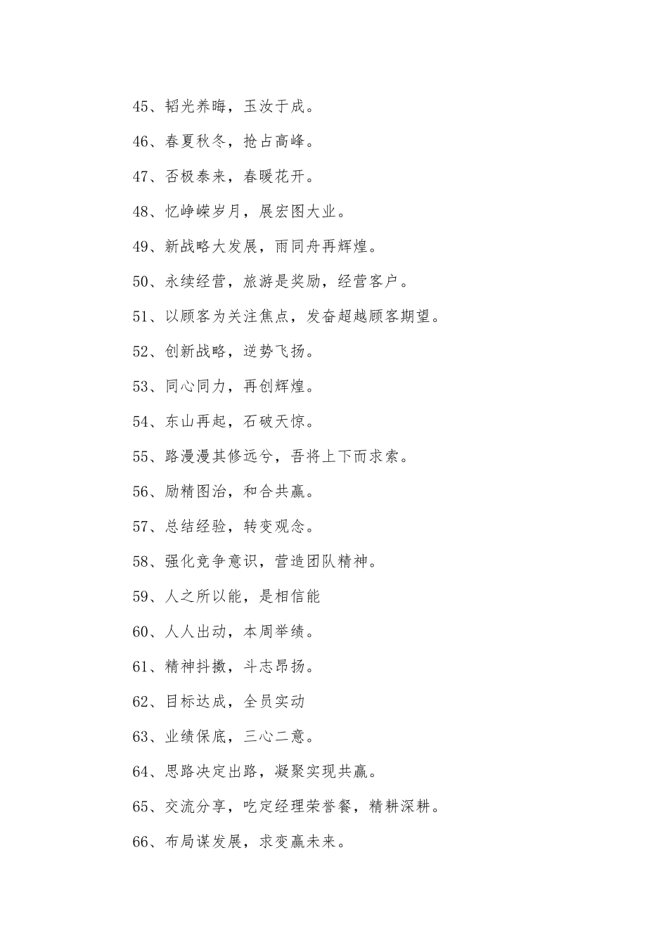 鼓舞士气的口号400条.docx_第3页
