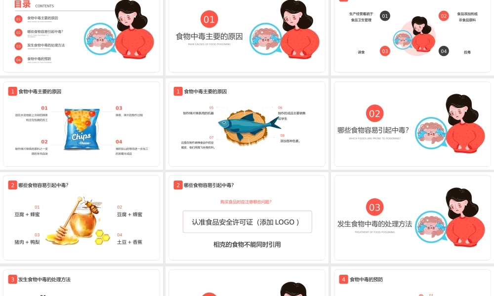 重大食物中毒事件处理办法饮食安全教育班会PPT课件（带内容）.pptx