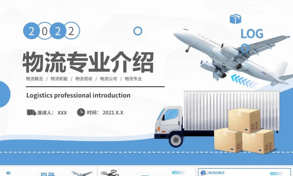 物流专业介绍-物流概念物流职能物流现状物流公司PPT课件（带内容）.pptx