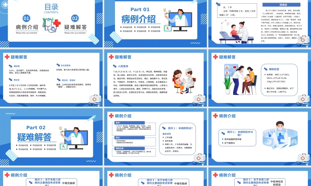 小儿惊厥病例分析介绍PPT课件（带内容）.pptx