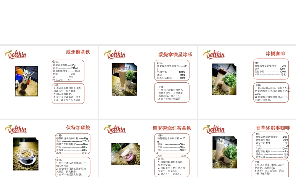 炭烧拿铁系列饮品.ppt