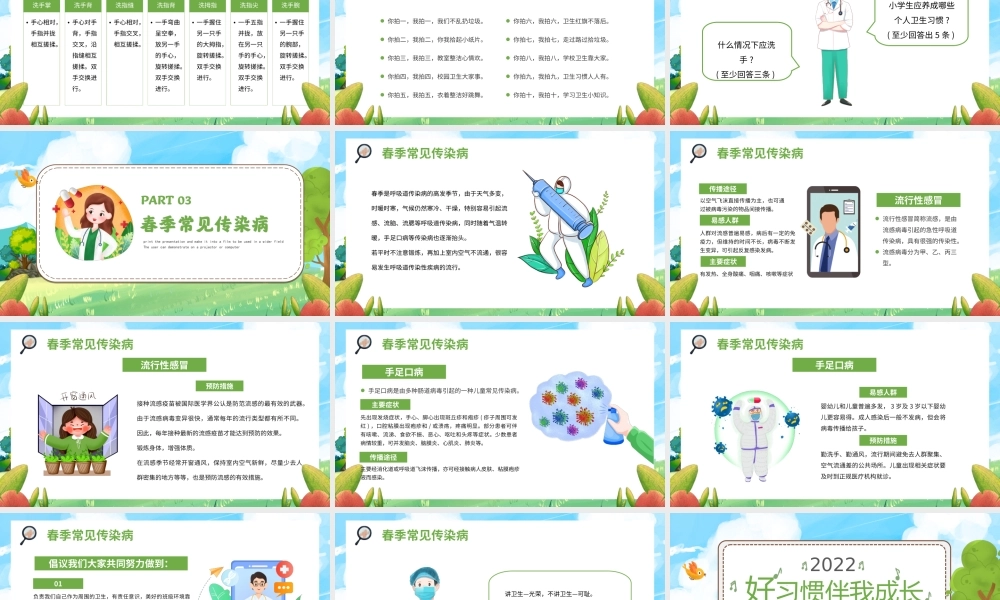 好习惯伴我成长卫生习惯教育主题班会PPT课件（带内容）.ppt
