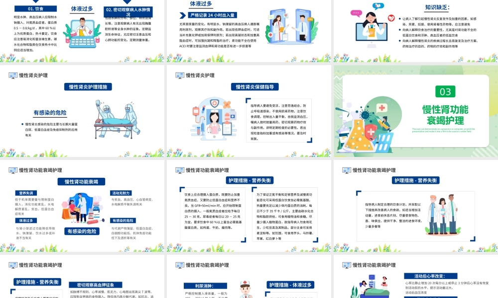 2022肾脏护理卡通风世界肾脏日肾脏护理知识教育PPT课件（带内容）.pptx