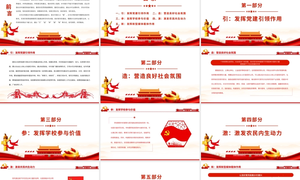 党员干部学习教育-以良好家风助推乡村振兴PPT课件（带内容）.pptx
