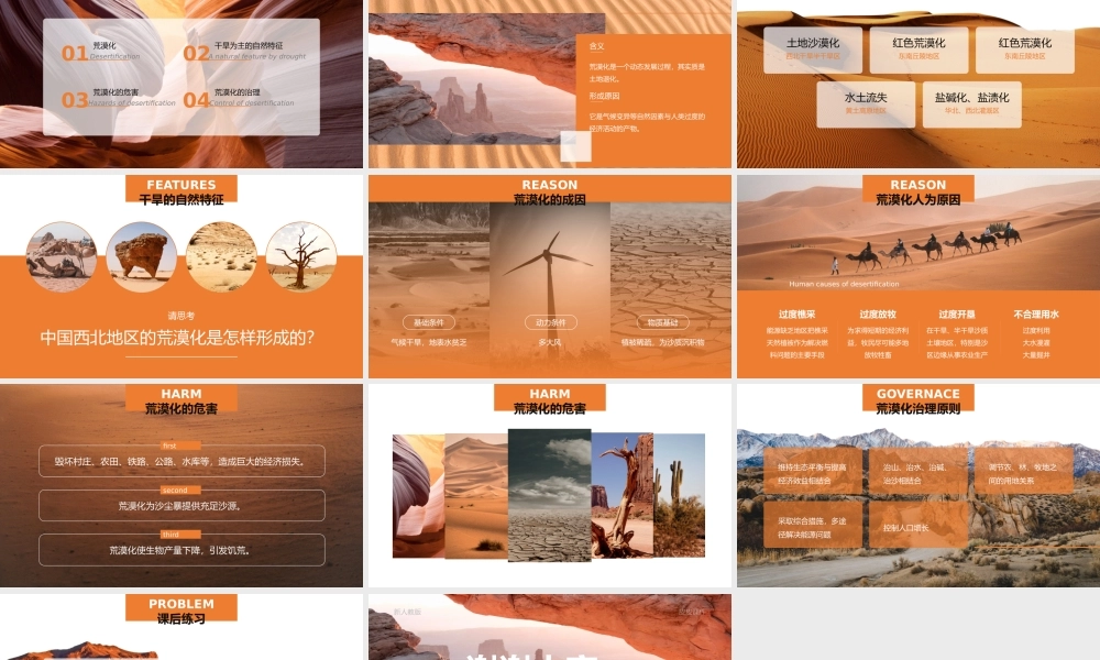 人教版高中地理高二必修三《荒漠化的防治》公开课教学课件.pptx