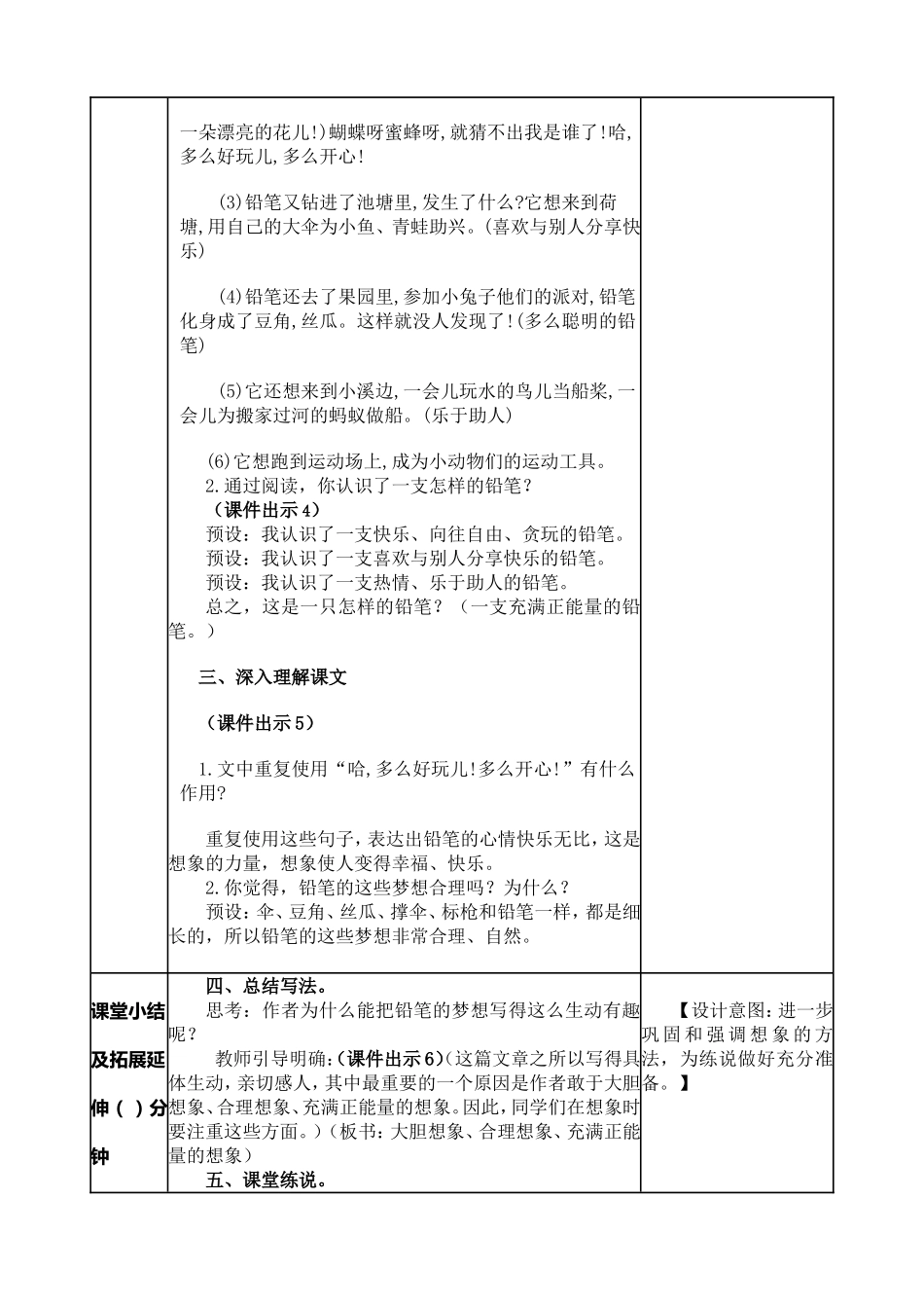 小学语文三年级下习作例文：一支铅笔的梦想教案.doc_第2页