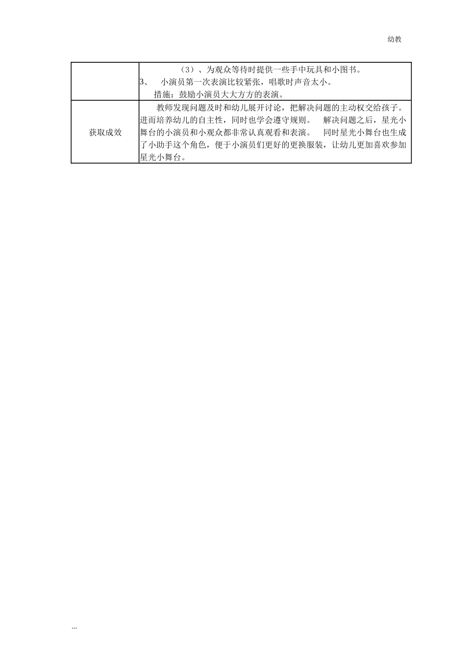 【幼教中班特等奖 幼教中班】中班 星光小舞台的魅力.docx_第2页