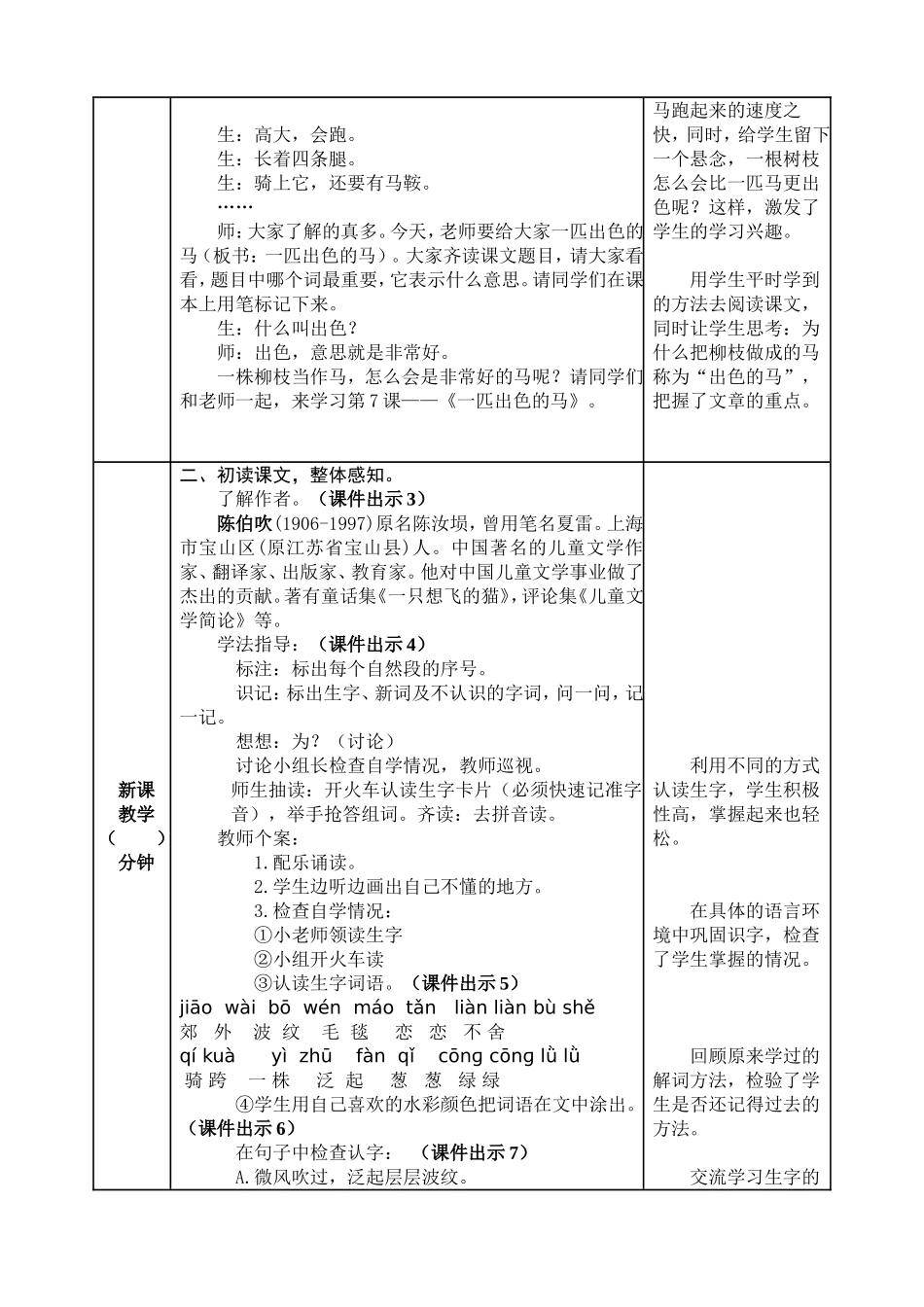 小学语文二年级下7 一匹出色的马教案.doc_第2页