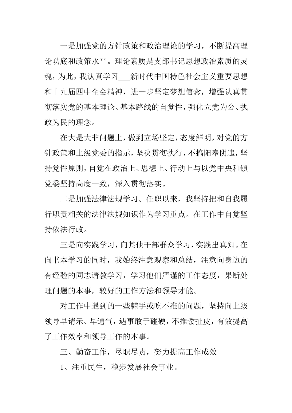 村党支部书记年度述职报告两篇.doc_第2页