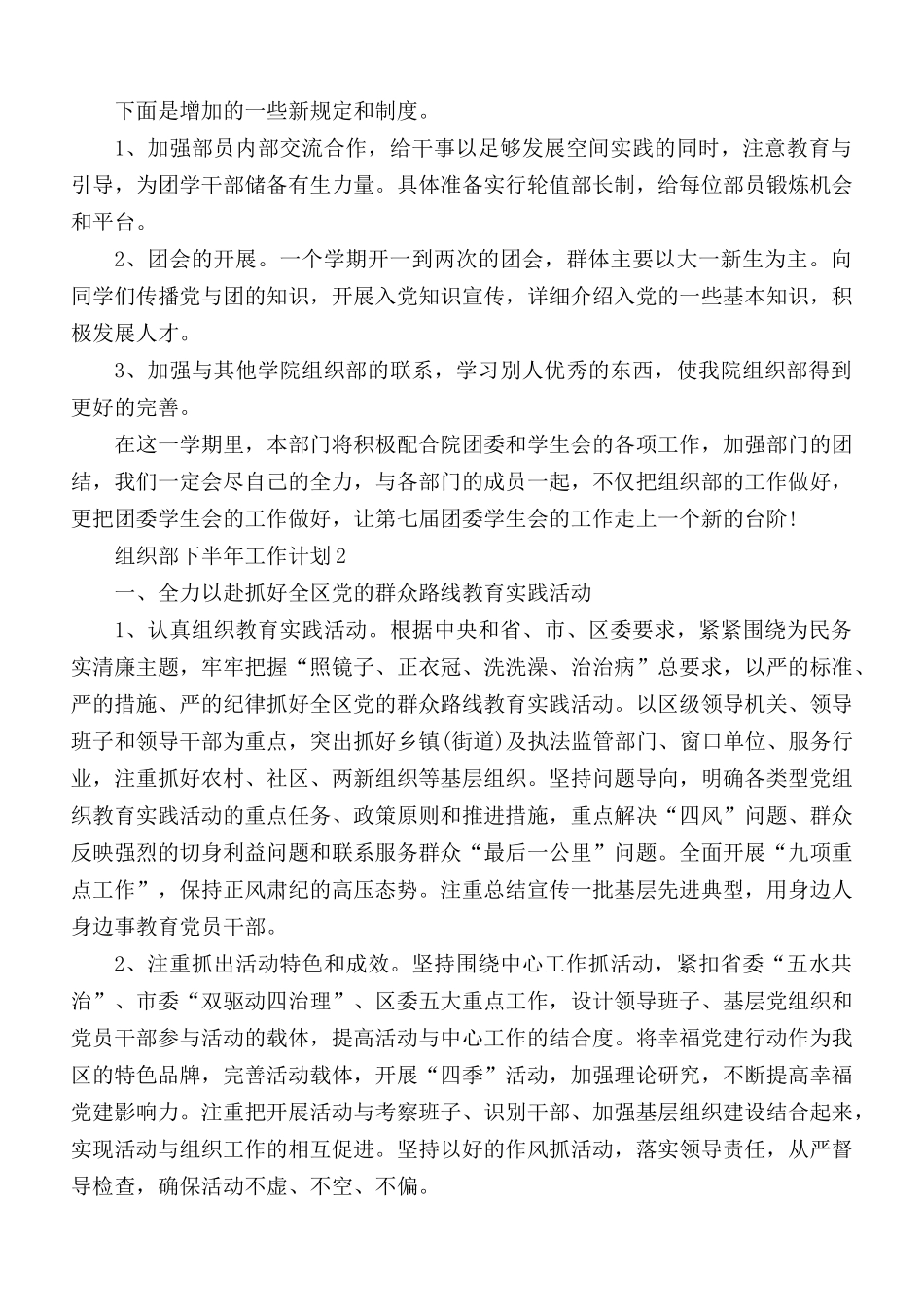 组织部下半年工作计划5篇.docx_第2页