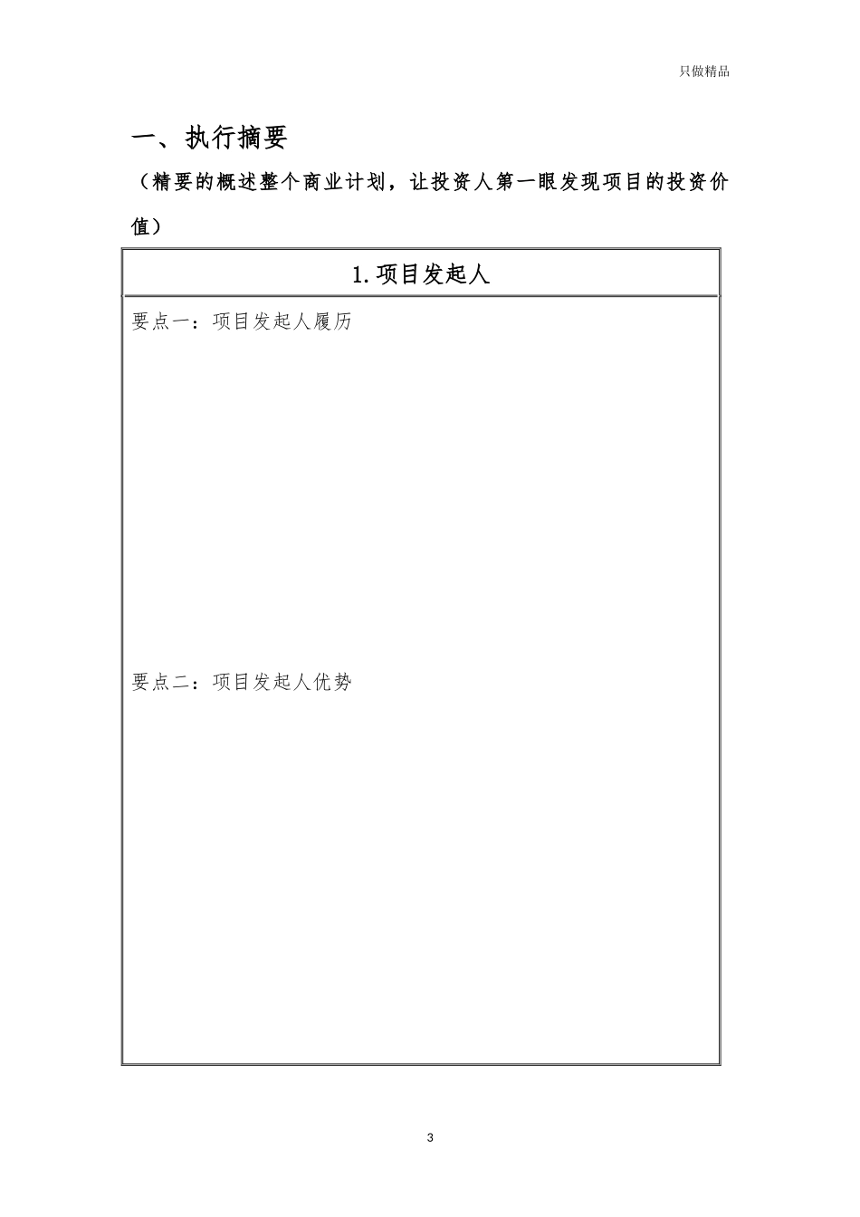 电商类项目创业计划书模板.docx_第3页