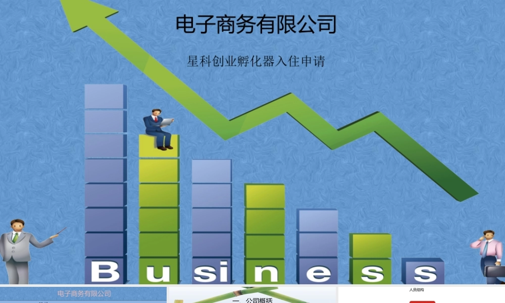 电子商务公司星科创业孵化器入住申请.pptx