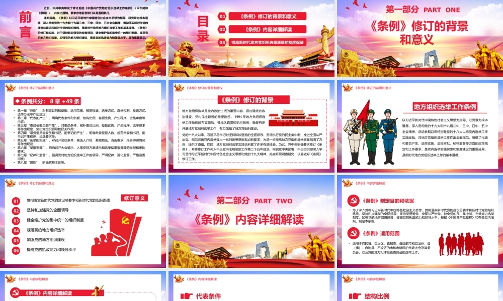 党政风学习解读地方组织选举工作条例PPT模板.pptx
