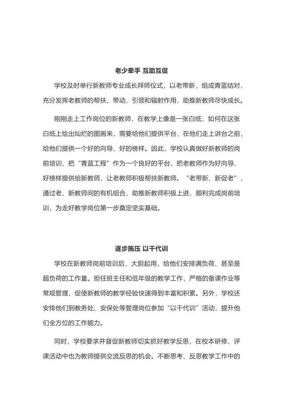 学校（小学）新教师培养经验材料.docx_第2页
