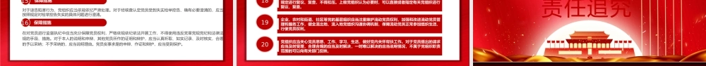 红色大气党员权利保障条例解读PPT模板.pptx