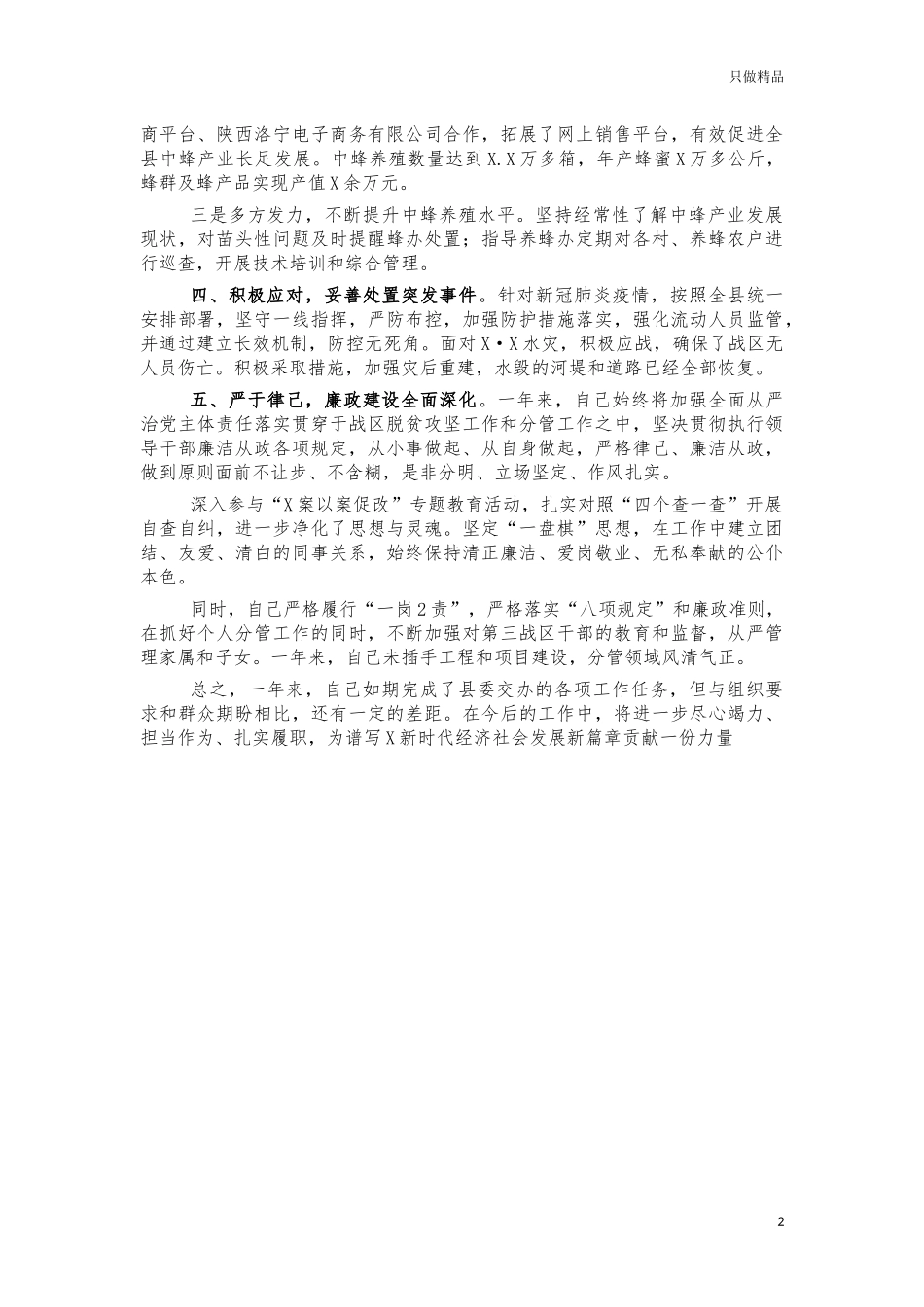 干部脱贫攻坚述职述廉述效报告.docx_第2页