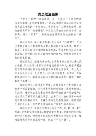 党员政治画像.doc