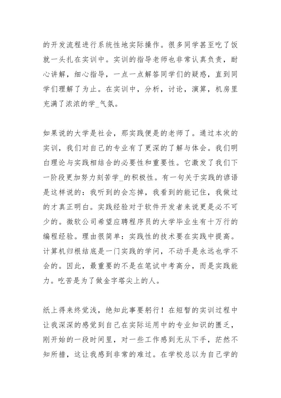 2021计算机实训工作总结报告.docx_第3页