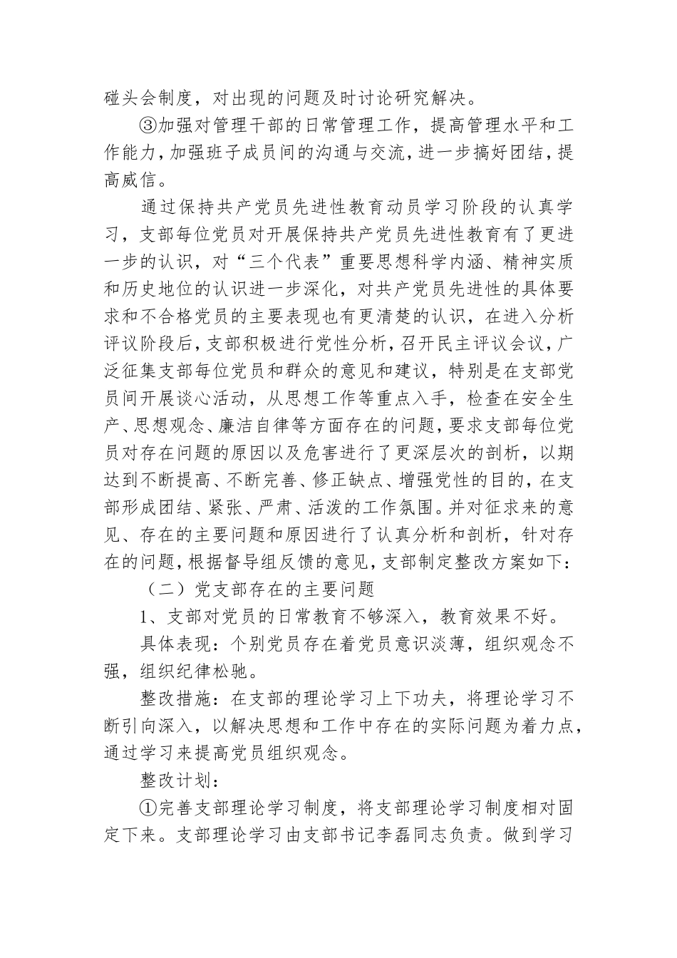 党支部班子问题清单及整改措施3篇.doc_第3页